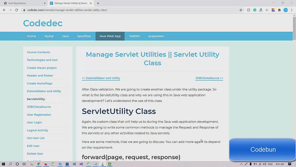 'Video thumbnail for Tutorial 11 Servlet Utility Class'